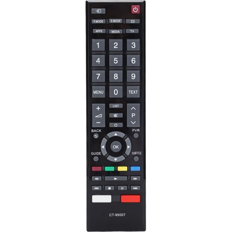 Télécommande TV CT-95007 de rechange pour TOSHIBA 43S3965 43L5995EV 32L5995 43L5997EV 43E5603EXT 49L5995 (1/5)