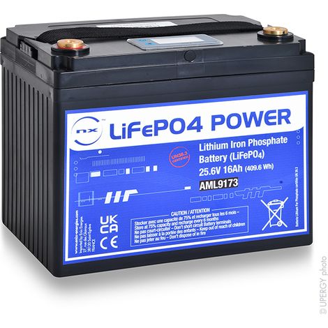 NX - Batterie Lithium Fer Phosphate (409.6Wh) 25.6V 16Ah M6-F (1/2)