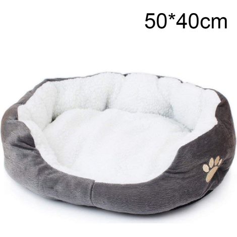 Lit Pour Animal De Compagnie - Coussin Doux Pour Chat Et Chien - Base Imperméable - Dimensions 45 X 35 X 12 Cm - Convient Aux Animaux Jusqu’à 5 Kg - 1 Pièce (1/5)