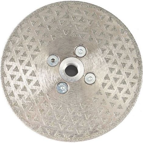Disque diamant 125 mm pour meuleuse – Lame M14 électroplaquée – Pour découpe marbre et granit – Coupe nette sans éclat (1/4)