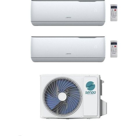 Sendo Climatizzatore Dual Split AEOLOS 9+12 con SFM-21OU3-AU2 R-32 Inverter Wi-Fi Optional Classe A++