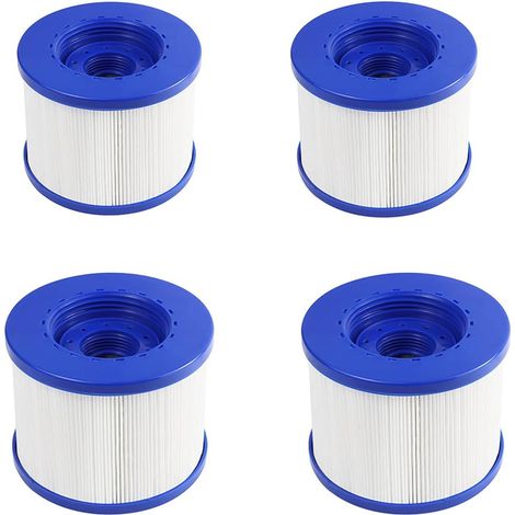 Lot De 4 Filtres De Piscine De Rechange Pour Tube À Chaud - 104 Mm - En Pet Et Tissu Non Tissé - Compatible Avec Clever Spa (1/5)