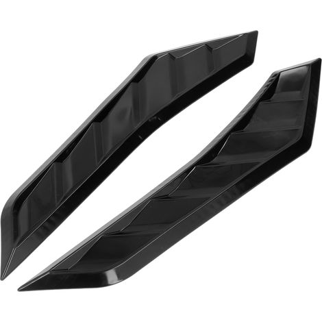 Glänzend schwarze Gummi-Motorhaubenentlüftungen, universell für Autos (1/5)