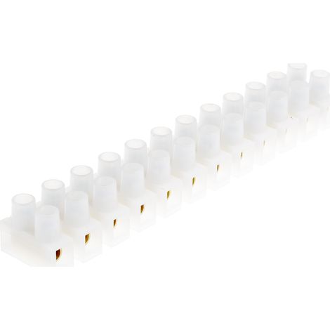 Bornier de raccordement RS PRO, 12 pôles , A visser, 12mm², 15 61A ( Prix pour Paquet de 5 )