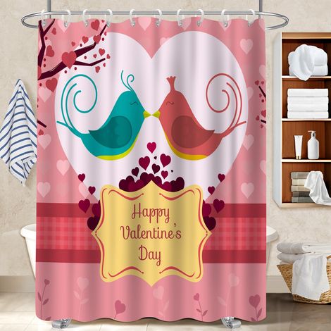 Rideau de douche tissu polyester 180x180 avec anneaux bâche polyester douche pour une déco moderne (1/5)