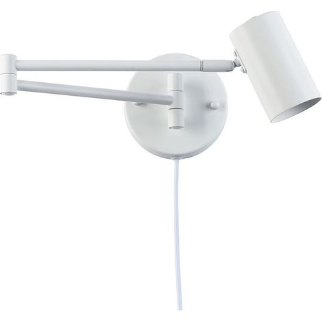 Barcelona Led – Applique murale LED extensible avec prise – E27 G45 – Aluminium – Longueur ajustable 570 mm – Éclairage ponctuel ajustable
