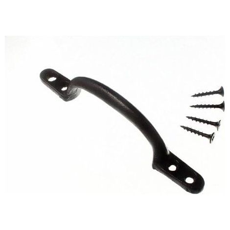 One Stop DIY Hotbed Lot de 3 poignées de traction japonaises Noir 150 mm