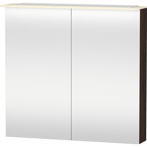 Mobile a specchio Duravit X-Large 7594, 2 ante a specchio, 800 mm, Colore (anteriore/corpo): Noce spazzolato Impiallacciatura in vero legno - XL759406969