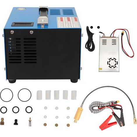 Compresseur d'air PCP portable haute puissance, arrêt automatique, refroidissement par ventilateur, avec transformateur, prise UE 220V. (1/5)