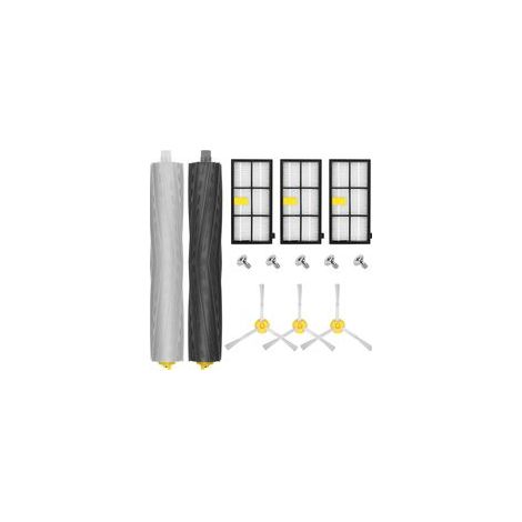 Lntyq Pièces Accessoires pour iRobot Roomba 800 805 860 861 865 866 870 871 876 880 885 886 890 895 896 900 960 966 980, Remplaçant Filtres et Brosses Kit pour Aspirateur Robot - 11in1 (1/5)