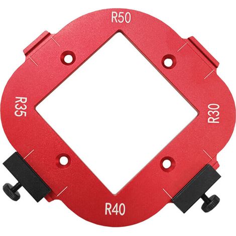 Fräswinkel-Radius-Schablone R30 R35 R40 R45, tragbares und robustes Werkzeug aus Aluminiumlegierung für Heimwerkerprojekte