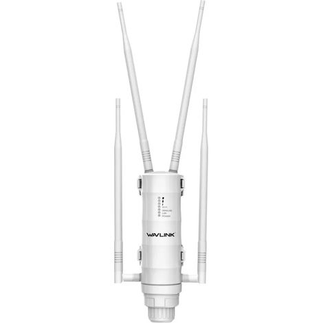 Répéteur Wifi Extérieur - 1200 Mbps Dual Band 2,4 GHz / 5 GHz - IP65 - Antennes Omnidirectionnelles 3 x 7 dBi - Mode AP Répéteur Routeur - 1 Pièce