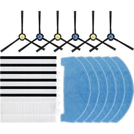 Accessoires pour aspirateur robot Polaris PVCR 3600 WIFI IQ Home : brosse latérale, filtre HEPA, chiffons, etc. (1/5)