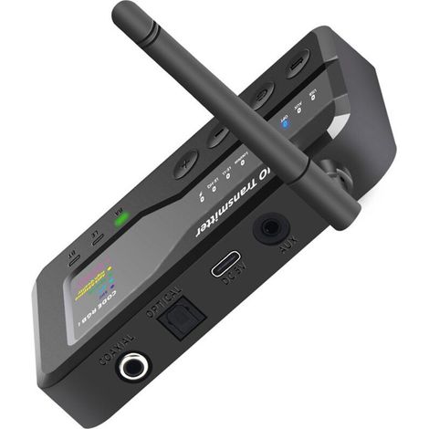 Trasmettitore audio BT5.3 AptX Adaptive/HD LC3, ricevitore per streaming wireless da 1 a N, OTG, USB, Toslink, coassiale, AUX, UE. (1/2)