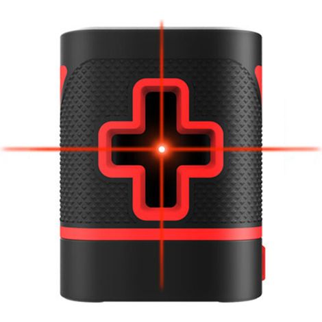 Niveau laser portable mini 2 lignes rouge haute intensité, appareil de traçage automatique à ligne fine, version basique avec batterie incluse, usage professionnel et bricolage, outil compact de nivel (1/4)
