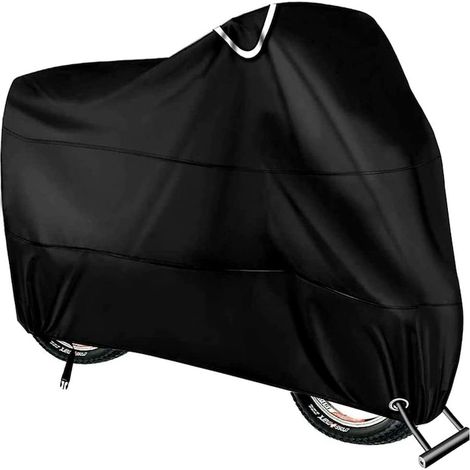 Housse de vélo imperméable 210T anti-UV 200 x 100 x 90 cm, protection de bicyclette pour 1 ou 2 vélos extérieur (1/5)