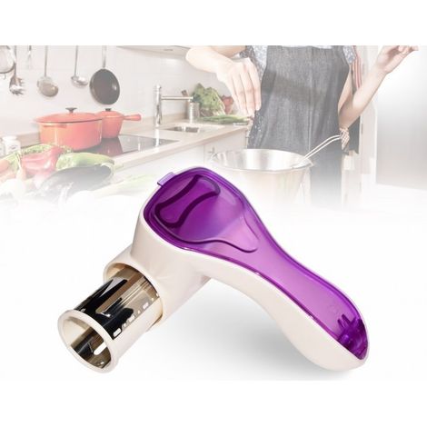 97890 -Râpe manuel avec 3 lames en acier inoxydable différentes ALPINA  Couleur: Violet