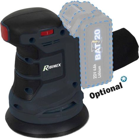 Ponceuse Orbitale R-BAT20 20V - Sans Batterie ni Chargeur - Polyvalente et Efficace - Idéale pour Finitions - D-Work