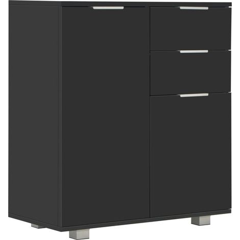 Buffet Noir brillant 71 x 35x76 (1/5)