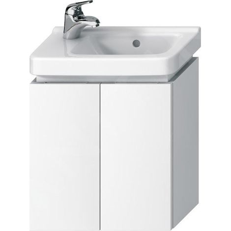 Jika Cubito - Meuble lavabo 440x480 mm, 2 portes, blanc H40J4202005001 (1/4)