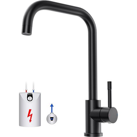 Robinet de cuisine basse pression noir, 3 x G3/8 (1/5)