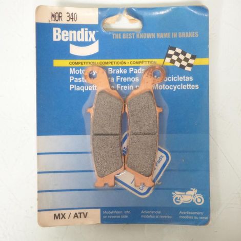 Plaquette de frein Bendix pour Moto Yamaha 125 YZ Après 2008 (1/2)