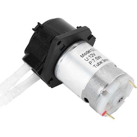 Tête à tube péristaltique pour pompe doseuse DIY - Aquarium, laboratoire, analyse chimique (12V, 35, Noir) (1/5)