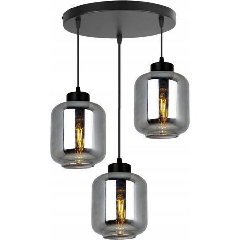LAMPADA A SOSPENSIONE MODERNA ED ELEGANTE CON PARALUME IN VETRO
