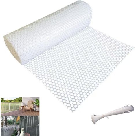 Clôture en fil de fer pour poules en plastique ABS, grillage pour volailles, fil de clôture hexagonal pour jardinage, filet de barrière de construction, cadres en fil de fer pour poules, filet floral (1/5)