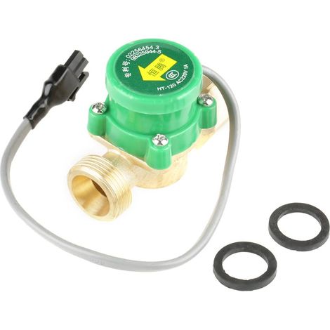 1 PCS HT-120 AC220V 1A G3/4"-3/4" Commutateur de capteur de débit de pompe à eau pour pressurisation de l'eau et circulation de l'eau chaude (1/5)