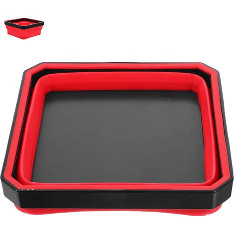 Plateau magnétique pliable pour pièces, en caoutchouc, pour une utilisation pratique en maintenance, réparation et bricolage.-AquaForge (1/5)