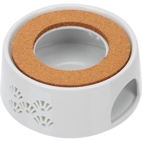 Chauffe théière en céramique avec bouchon de liège pour maintenir au chaud support pour théière et boissons chauffantes pour la maison (1/5)