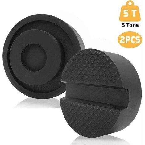 Cric de chariot à coussin en caoutchouc Jack, coussin en caoutchouc universel pour crics et plates-formes de levage, paquet de 2 (1/4)