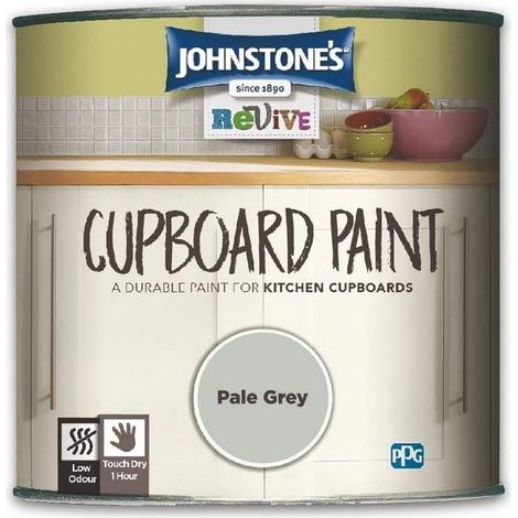 Johnstones Revive Cupboard Paint for MDF & Melamine - Pale Grey - 750ml
