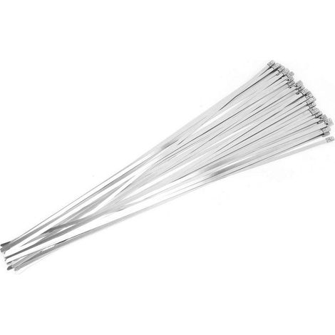 Lot 100 attaches câble acier inoxydable – 4.6×450 mm – Zunate (1/5)