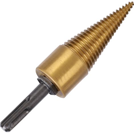 Foret à fendre le bois de chauffage, tige ronde, acier rapide, accessoires pour poinçonnage conique du bois, 32 mm (1/5)