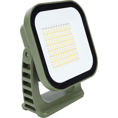 Lampe de travail solaire rechargeable 165 LED 1800 lm, lampe de camping portable, projecteur étanche IP65, fixation magnétique pour réparations d'urgence (1/5)