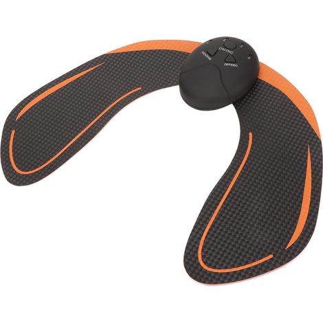Sticker fessier hip trainer 6 modes microcourant, lifting fessier et relaxation musculaire, couleur orange, appareil d'exercice tonifiant. (1/5)