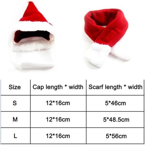 Ensemble de vacances avec cape et chapeau de Noël pour animaux de compagnie (1/3)