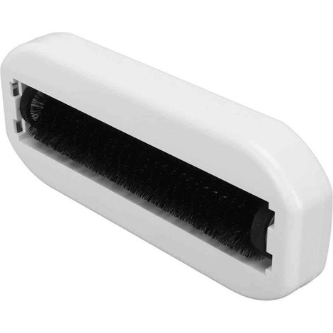 Spazzola per briciole, bianca, manuale, da tavolo, 20 cm, potente potere pulente, adatta per la pulizia di capelli, detriti e ritagli di carta - Crezuo