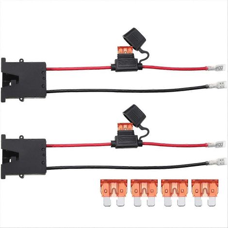 2 faisceaux de câblage de remplacement pour adaptateur secteur 12 volts avec 6 fusibles (1/5)