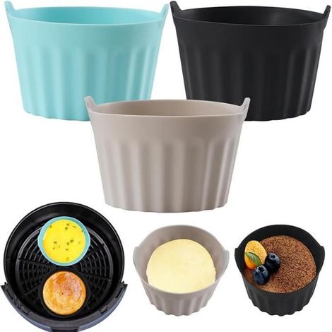 Moule en Silicone - AUTREMENT - 3PCS - Antiadhésif - Réutilisable - Compatible Micro-ondes et Friteuse à Air (1/4)