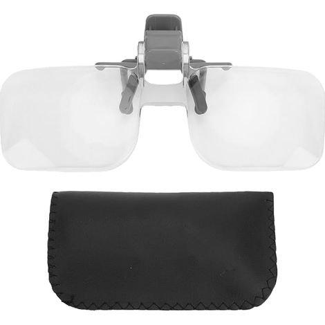 Loupes à Clip 2X pour porteurs de Lunettes, Lecture & Travail de précision (1/5)