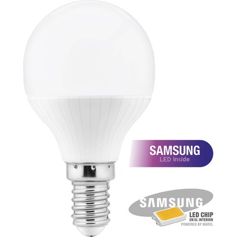 Bombilla LED Samsung Esférica E14 5W Cálida Matel (1/3)