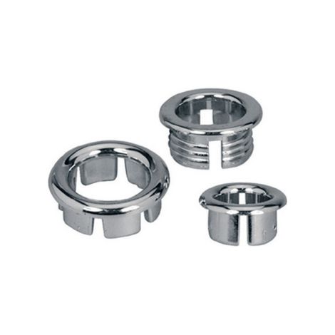 GHIERA DI RICAMBIO PER TROPPO PIENO ABS CROMATO- Diam. 24- DH- pezzi 25