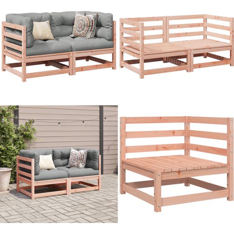 Salon de jardin 2 pcs bois massif sapin de douglas - Ensemble Salon De Jardin - Mobilier De Jardin - Canapé Extérieur - Meubles En Bois - Sapin De Douglas - Home & Living