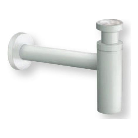 SIPHON LAVABO DROIT LUXE LAITON DESIGN 35 cm BLANC - CRISTINA ONDYNA MS3424 (1/2)