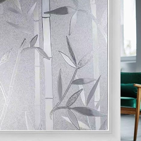 Sichtschutzfolie für Fenster – Milchglasfolie ohne Klebstoff – Wiederverwendbar, statisch haftend – 40 x 200 cm (1/5)