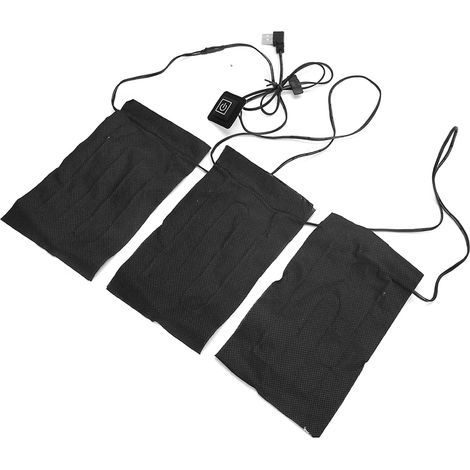 Couverture chauffante électrique 3 en 1 avec trois réglages de température, coussin chauffant d'hiver en tissu. (1/5)