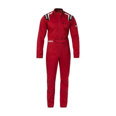 Tuta MS-4 tuta meccanico non omologata in poliestere e cotone Rossa Tg. S con tasche e fascia elasticizzata Rosso S